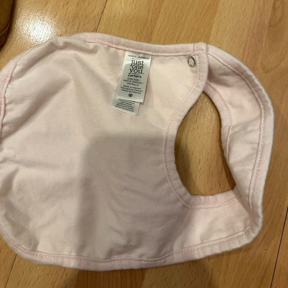 Set of two just one you bibs in cheeta and dot
